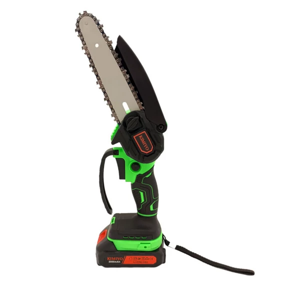 Kimiyo CH23-360 Akkumulátoros mini láncfűrész, 15.24 cm vágóhossz, 5 m/s láncsebesség, 2db 36V / 2000 mAh Li-ion akkumulátorral