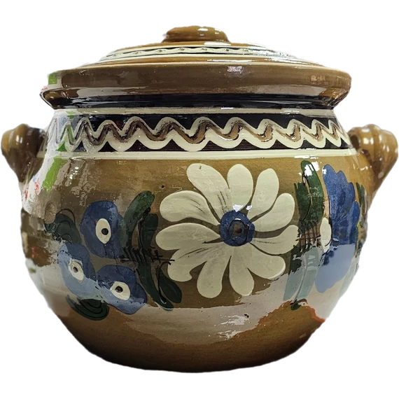 Korondi cserépedények 6 l mázas főzőedény  KOR01 (Többféle motivummal)