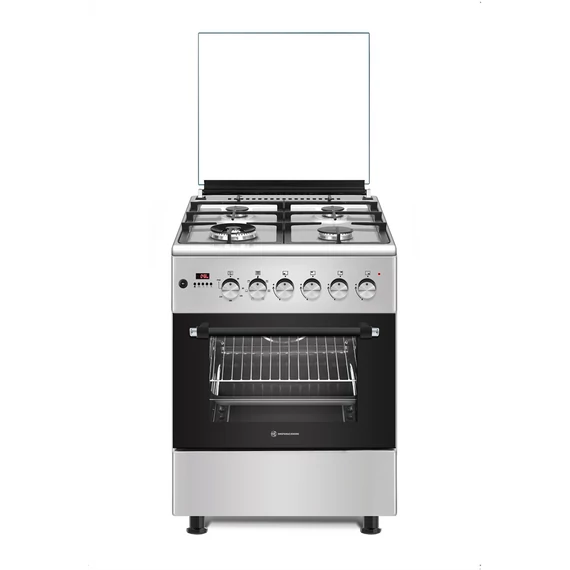 Novacook F6TS40EG-HI Exclusive Line 60 kombinált tűzhely, Forgónyárs, Wok, Digitális vezérlés, Inox