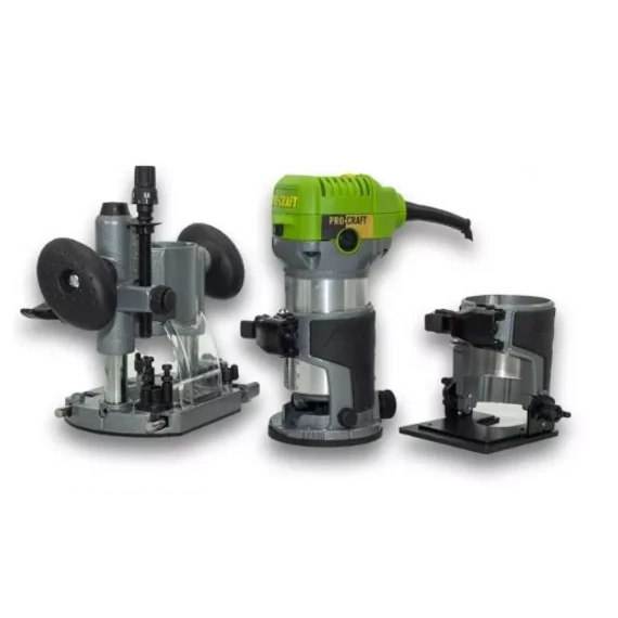 Procraft POB980 Kézi marógép, 710 W, 10000-30000 fordulat/perc, 6 és 8 mm-es szárú marók használhatók