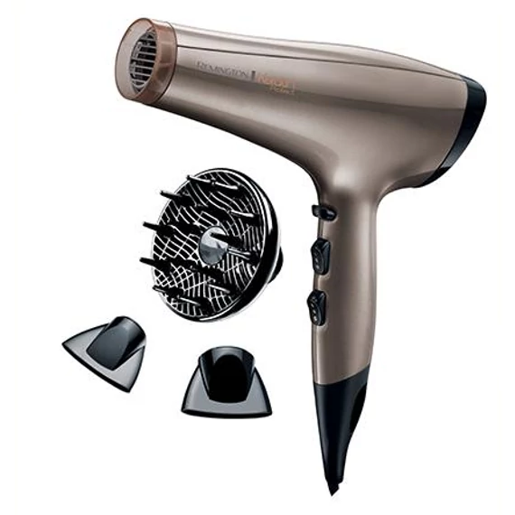 Remington Keratin Protect AC8002 Hajszárító, 2200 W, 3 hő- és 2 sebesség fokozat, Cool Shot, Diffúzor, Arany
