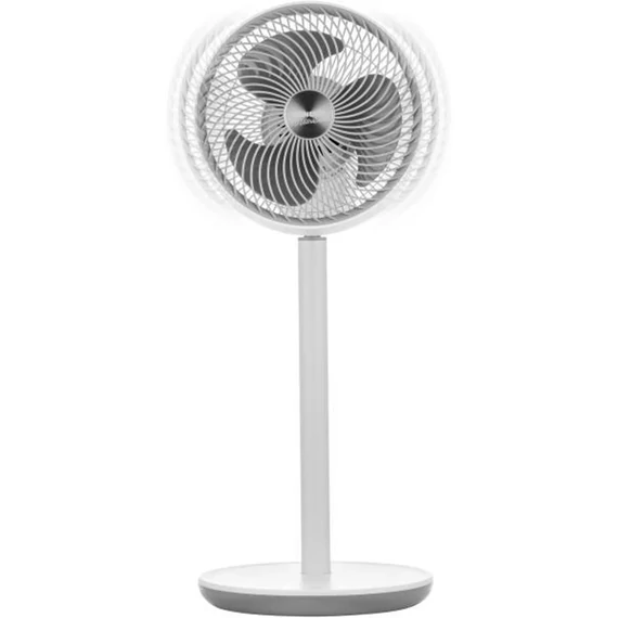 SENCOR SFN 2540WH Álló ventilátor, 25cm, 26W, 3D oszcillálás, Távirányító, 12 Sebességfokozat, Extra csendes, Fehér