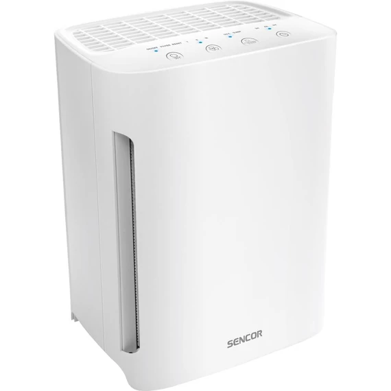 Sencor SHA 6400WH-EUE3 Légtisztító, 60W, Automata kikapcsolás, Szén- és HEPA szűrő, UV-C sugár, 15m2-ig, Fehér