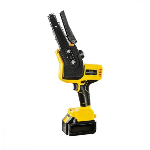 THO M-9019 akkumulátoros kompakt láncfűrész, 8"-os lánchossz, 48 V Li-ion, Power Display, 1350 fordulat/perc forgási sebesség, 20.32 cm vágólap, 2 db akkumlátorral