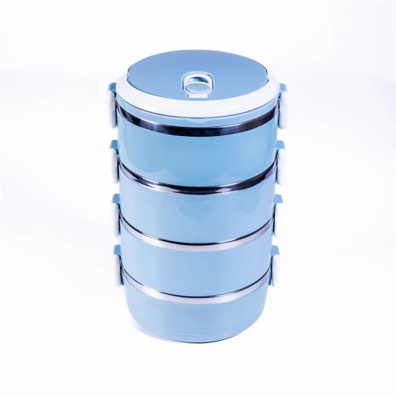 TOO KT-408 B 4 részes ételhordó, Kék