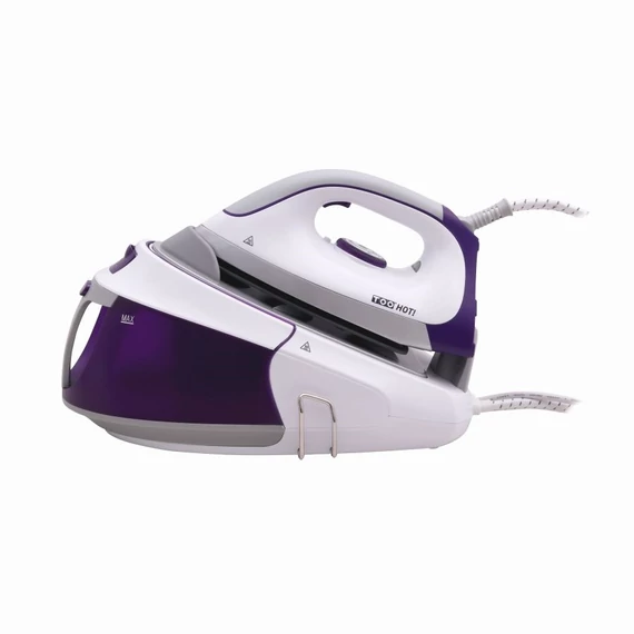 TOO SS-101 gőzállomás, kerámia talp, 2400W, 1,8 liter víztartály, állítható gőz, folyamatos gőzkibocsátás függőleges gőzölés, lila-fehér