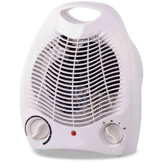 TOO FH-124 ventilátoros hősugárzó, 2000 W, Hőfokszabályozó, Termosztát, 2 fűtési fokozat, Túlmelegedés elleni védelem, Felbillenés esetén kikapcsol, Fehér