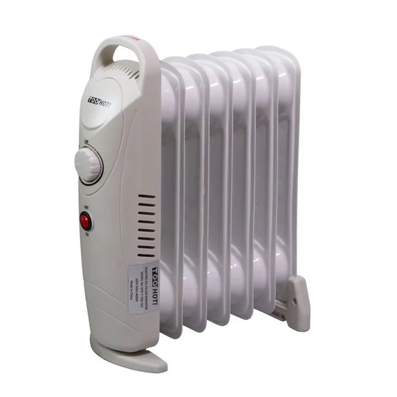 TOO OFR-7-700-120 7 tagú elektromos olajradiátor, 700W, 1 fűtési fokozat, Termosztát, Túlmelegedés elleni védelem, Szürke