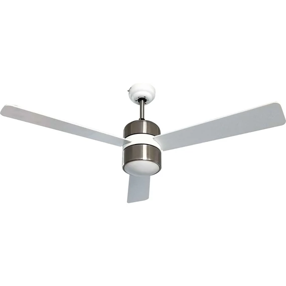 TOO FANC-120-333-W fali kapcsolós mennyezeti ventilátor, 60 W, 3 lapátos kialakítás, 120 cm lapátátmérő, Falra szerelhető kapcsoló, 3 Sebességfokozat, Világítás, Változtatható forgásirány