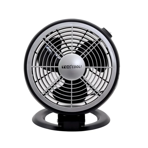 TOO FAND-18-111-BS asztali ventilátor, 25 W, 18 cm lapátátmérő, Helytakarékos, Összecsukható, Fekete