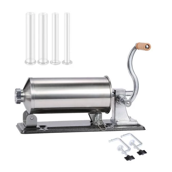 Vanessa  KY-2006PA hurkatöltő és kolbásztöltő gép, 4 Kg. rozsdamentes acél 