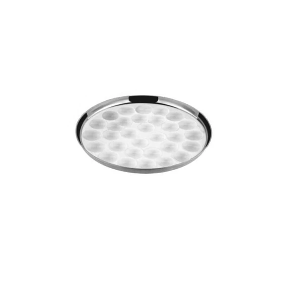 Victor V-TP0514 rozsdamentes kerek tálca, 14" (35 cm) átmérő, 0.5 mm vastag