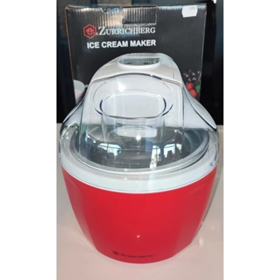 Zurrichberg ZB/2712 fagylaltgép, 9.5 W, 1.2 liter, digitális LCD kijelző, Piros