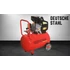 Kép 1/2 - Deutsche Stahl DT-24L Egyhengeres, léghűtéses, dugattyús, olajkenésű kompresszor, olajszint ellenőrzővel, 1.5  kW, 2 LE, 2850 fordulat/perc, 24 L ürtartalom, Max. nyomás 8 bar, Teljesítmény 169 L/perc