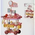 Kép 1/3 - Playhouse Jewelry Cart 68 darabos Szépségápolási és Ékszerkészítő készlet kézikocsin, 3 éves kor felett