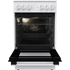 Kép 5/10 - Gorenje GEC5A41WG Szabadonálló, Kerámialapos, Elektromos tűzhely, Főzőzóna 4, Sütő 62L, A energiaosztály, Grill, Fehér-Fekete