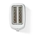 Kép 5/16 - Nedis KABT150EWT Kenyérpirító, 700W, 2 Szeletes, 6 fokozat, Fehér