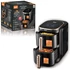 Kép 4/5 - RAF R-5396 Forrólevegős sütő/Air-Fryer, dupla kosárral, 2×6 literes, 2400 W, érintőképernyővel, Fekete, Rézbevonatos foggantyúval