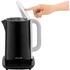 Kép 11/20 - Sencor SWK 1592BK Vízforraló 1.5 L, 2150 W, 360°-os STRIX középcsatlakozó, Elektronikus vízhőmérséklet szabályozás, Melegen tartás 120 percig, Fekete
