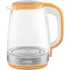 Kép 3/16 - Sencor SWK 2193OR Üveg Vízforraló, 2 L , 2200 W, 360°-os STRIX középcsatlakozó, Hőmérséklettő függő belső LED világítás, Narancssárga