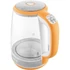 Kép 4/16 - Sencor SWK 2193OR Üveg Vízforraló, 2 L , 2200 W, 360°-os STRIX középcsatlakozó, Hőmérséklettő függő belső LED világítás, Narancssárga