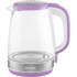 Kép 3/16 - Sencor SWK 2195VT Üveg Vízforraló, 2 L , 2200 W, 360°-os STRIX középcsatlakozó, Hőmérséklettő függő belső LED világítás, Lila
