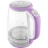 Kép 4/16 - Sencor SWK 2195VT Üveg Vízforraló, 2 L , 2200 W, 360°-os STRIX középcsatlakozó, Hőmérséklettő függő belső LED világítás, Lila