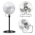 Kép 1/5 - TOO FANS-45-300-B-3IN1 fém padló ventilátor, 55 W, 3 lapátos kialakítás, 45 cm lapátátmérő, 3 sebességfokozat, Oszcillációs mód
