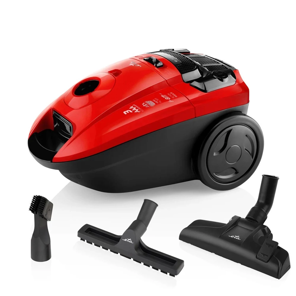 ETA Diego 352190000 piros porzsákos porszívó 800W Típus: Porzsákos porszívó • Tisztítás típusa: Száraz • Portároló típusa: Porzsák • Szűrőrendszer: HEPA • Energia ellátás: Hálózati • Zajszint: 73 dB • Állítható teljesítmény: Van