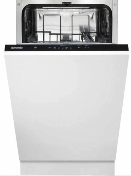 Gorenje GV520E15 teljesen integrálható beépíthető mosogatógép, 9 teríték, 9 L fogyasztás, 5 program, 47 db zajszint, E energiaosztály, Alsó evőeszköztartó kosár, 45 cm, Digit. kijelző nélküli, fehér