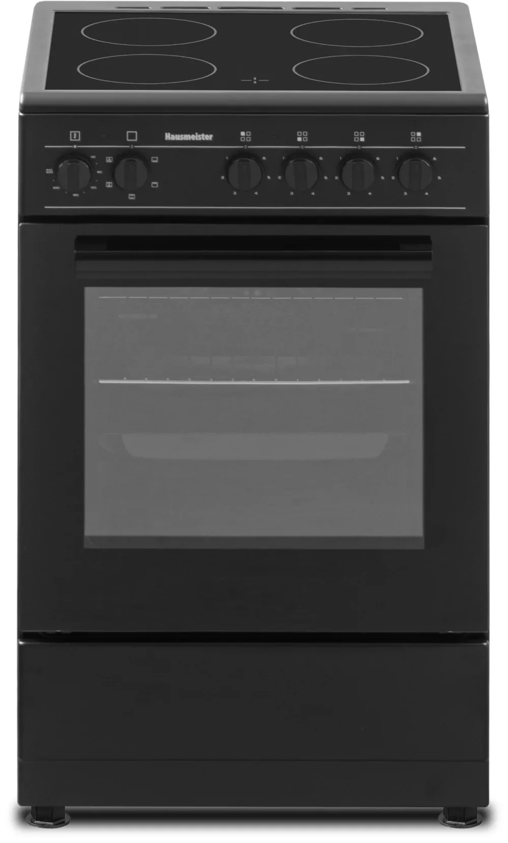Hausmeister HM 5029 Kerámialapos tűzhely, A Energiaosztály, Max teljesítmény 7600W sütő+főzőlapok, Fekete színű