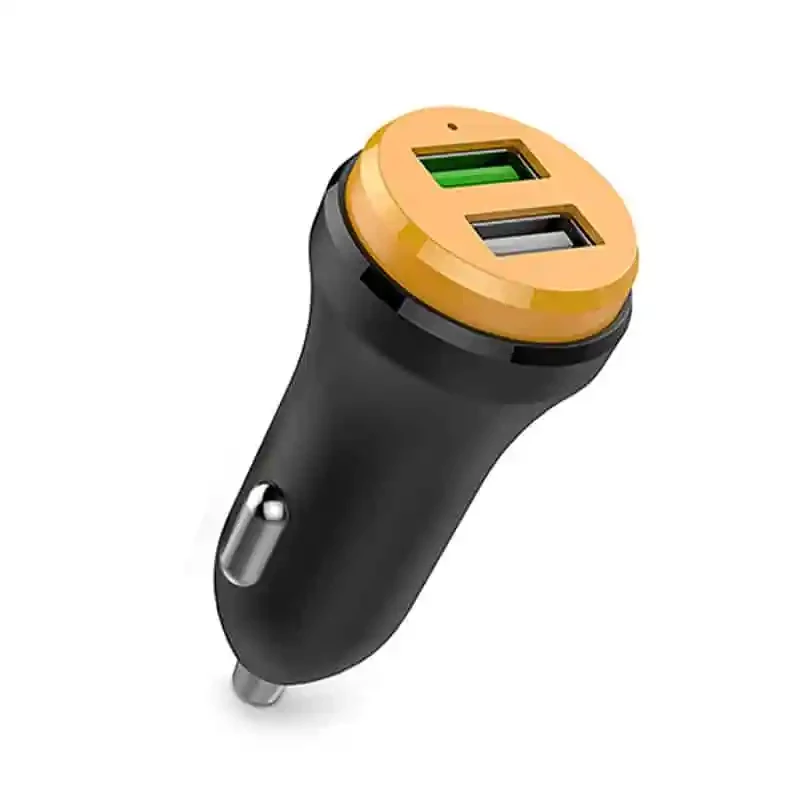 Havit HV-UC515  2- es USB autós töltő szivargyújtóba, 2.4 A, fekete-narancs 