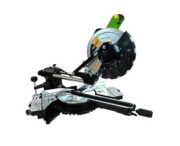 Procraft PGS256 utazó gérvágó fűrész, 2000 W, 4000 fordulat/perc, vágási kapacitás 0°/45 (mm) 120x50/80x30 Vágási hossz: 300mm (200mm 45°-nál) Vágási magasság: 72mm (40mm 45°-nál)