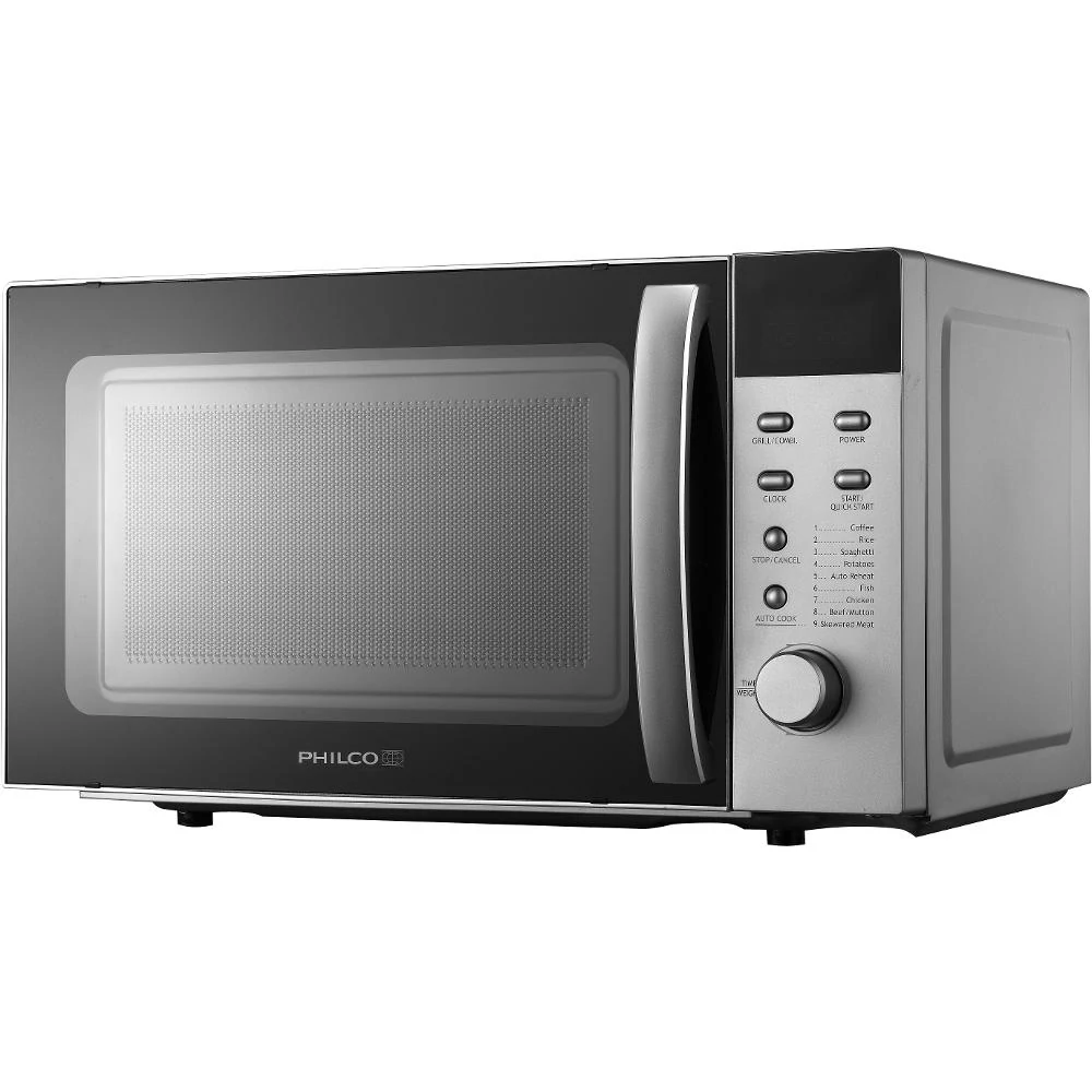 Philco PMD 2010 S Mikrohullámú sütő, 20 Liter, 700w, Grill, Automata programok, Ezüst