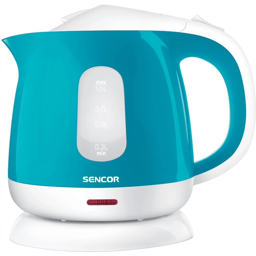 Sencor SWK 1017TQ Vízforraló, 1 L, 1100W, Rejtett fűtőszál, Türkiz