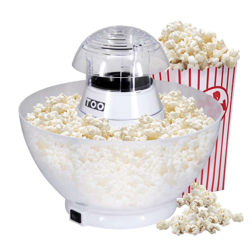 TOO PM-103 popcorn készítő, 1200W, 50-60/g kukorica/adag, adagolókanál, fehér 