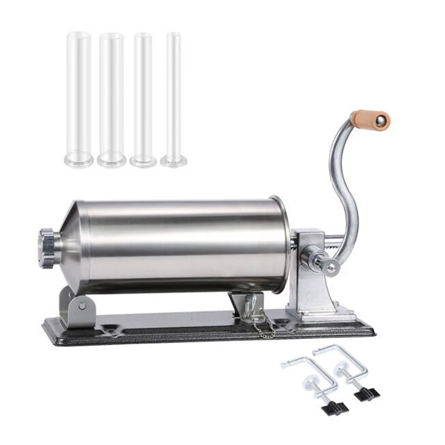 Vanessa  KY-2006PA hurkatöltő és kolbásztöltő gép, 4 Kg. rozsdamentes acél 